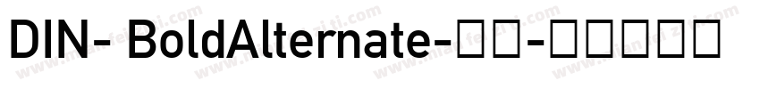 DIN- BoldAlternate-粗体字体转换